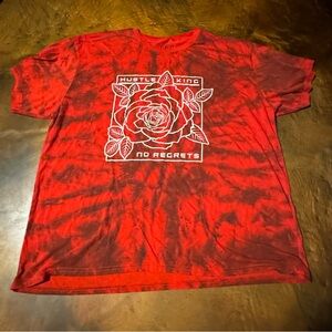 Hustle King‎ Red Graphic Short Sleeve Tee